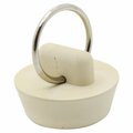 Thrifco Plumbing 1 Inch Universal Rubber Sink Drain Stopper in White 4400600